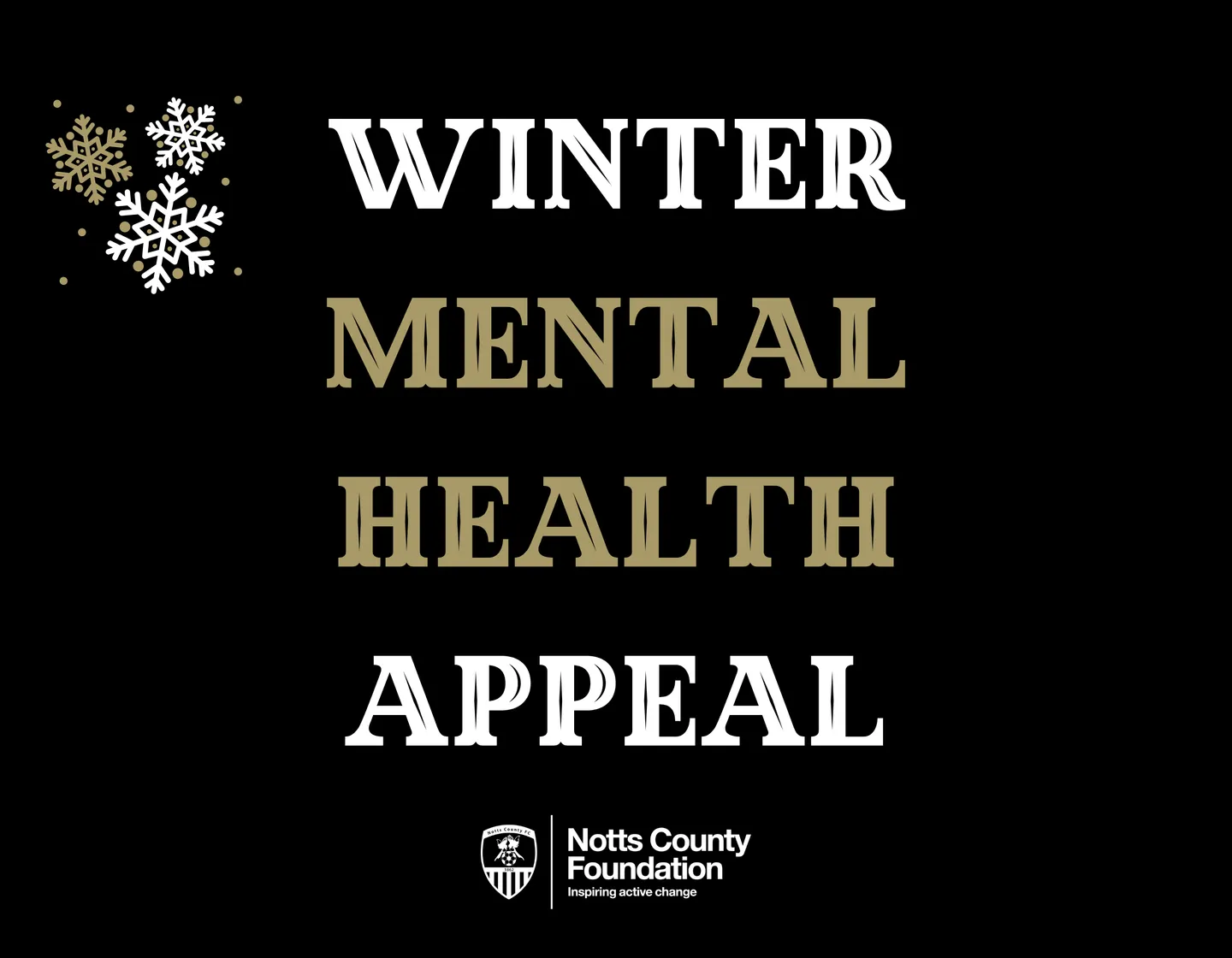 Notts County Foundation launch winter mental health appeal